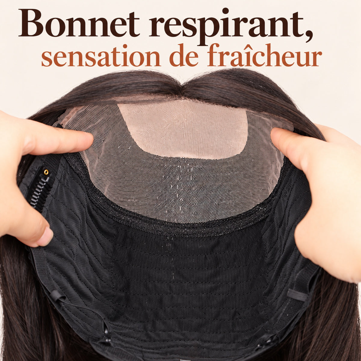 Perruque lace 8x10 – bonnet respirant