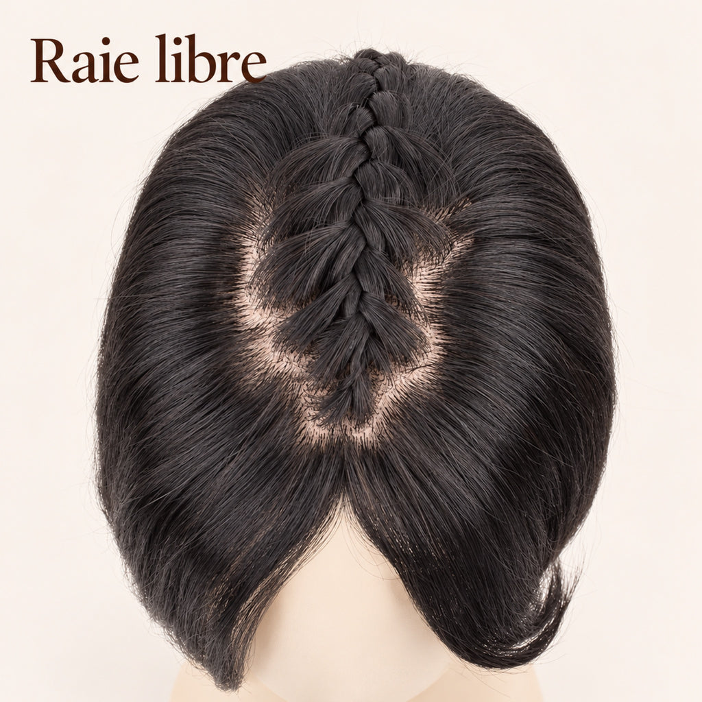 Perruque lace 8x10 – raie libre