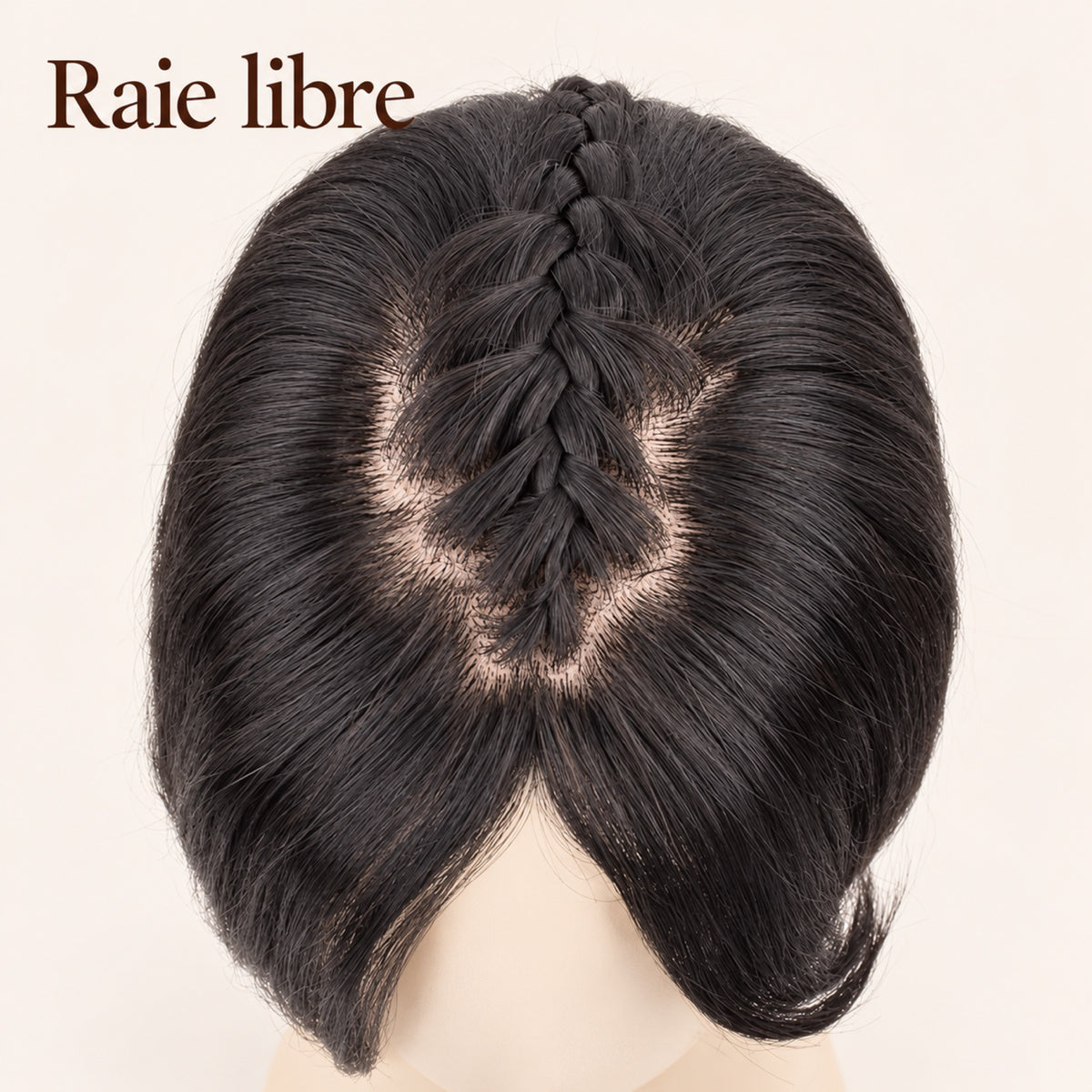 Perruque lace 8x10 – raie libre