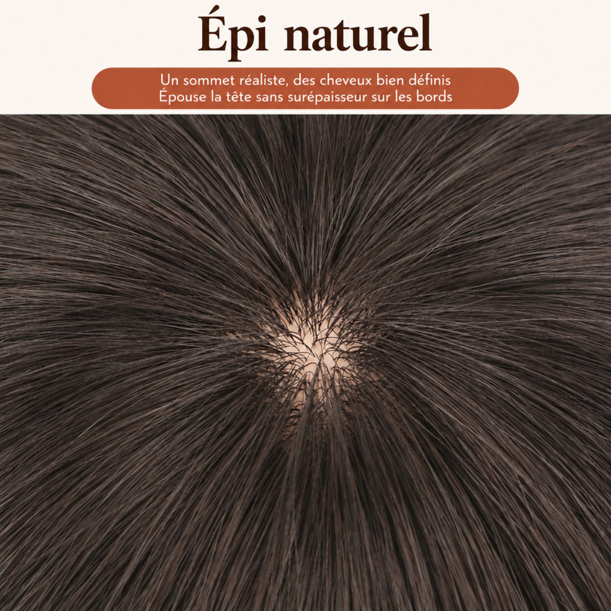 Complément capillaire homme – épi naturel