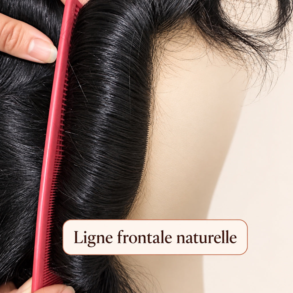 Prothèse capillaire homme NPU – ligne frontale naturelle