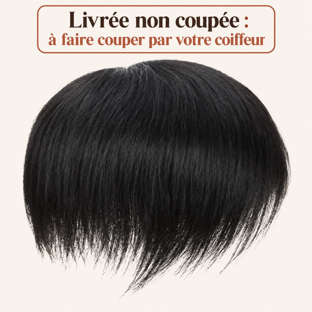 Prothèse capillaire homme double nœud livrée non coupée